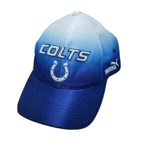 PUMA Indiana Colts Hat Ombre Blue Football NFL Proline Horseshoe Patch Cap Hat